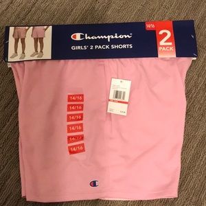 Champion girls 2 pack shorts activewear athleisurs summer NWT 14/16